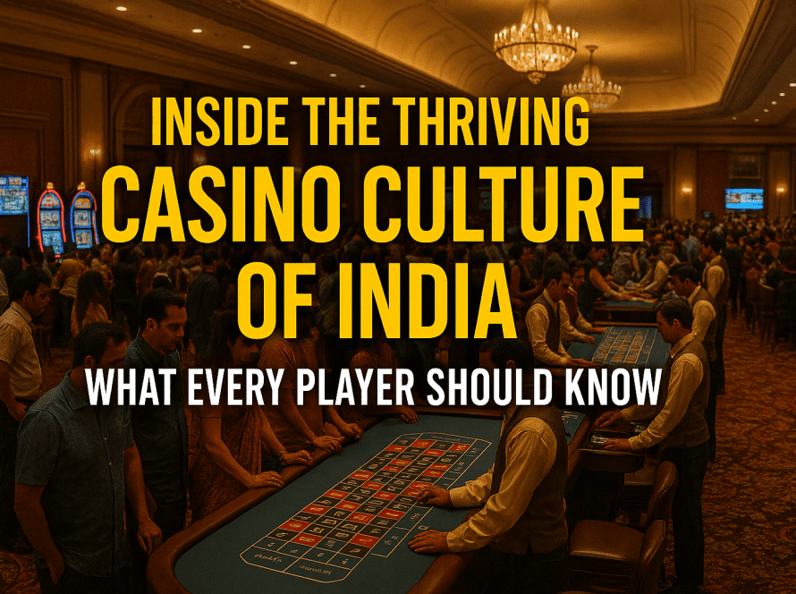 Indian casino with roulette tables and players